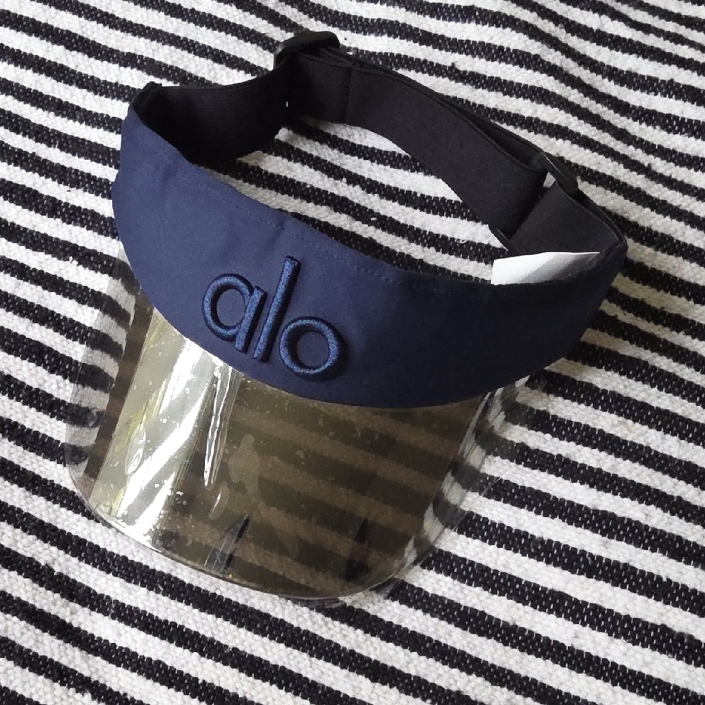 ALO Yoga  Dark Blue Visor with Transparent Shield